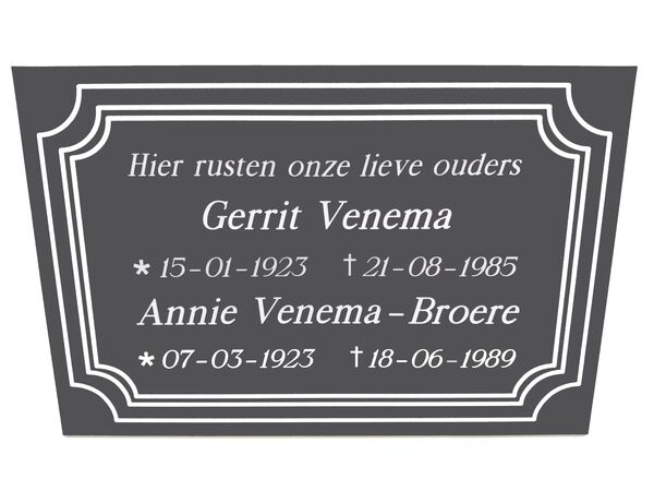 Gegraveerde borden kopen in Alkmaar bij Postma en Postma